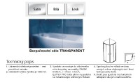 Ravak Blix BLCP4-80 čtvrtkruhový sprchový kout rám lesklý alu výplň Transparent 3B240C00Z1